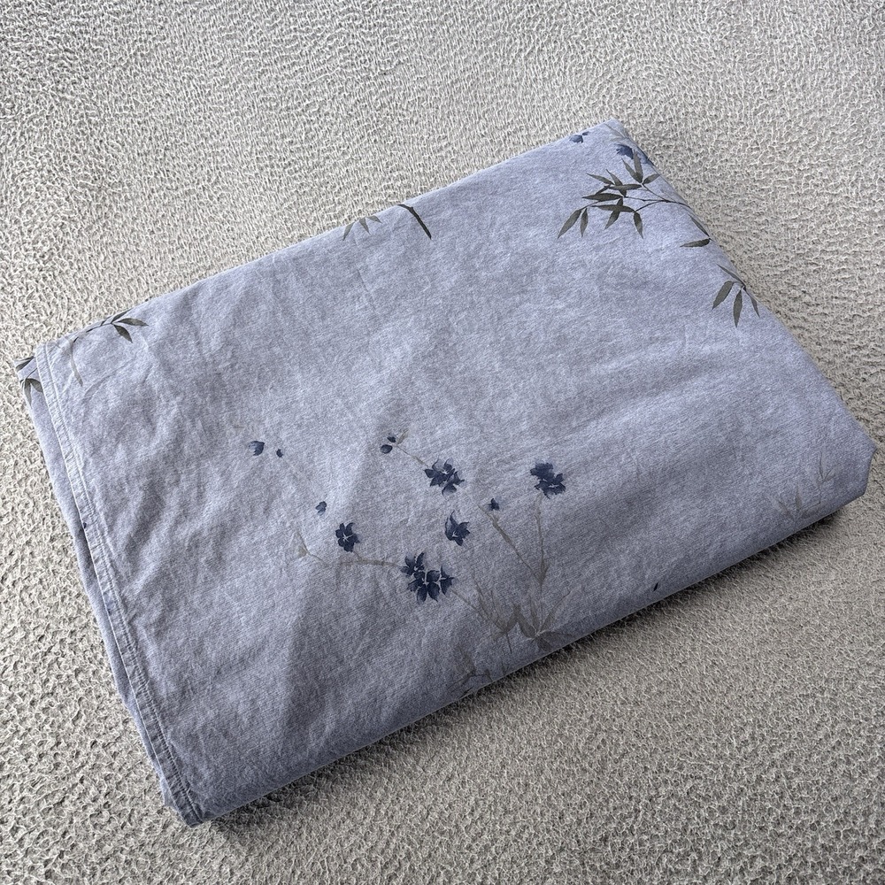 Calvin Klein Bamboo Flowers Duvet Cover Full/Queen Blue Hyacinth Sex & The City